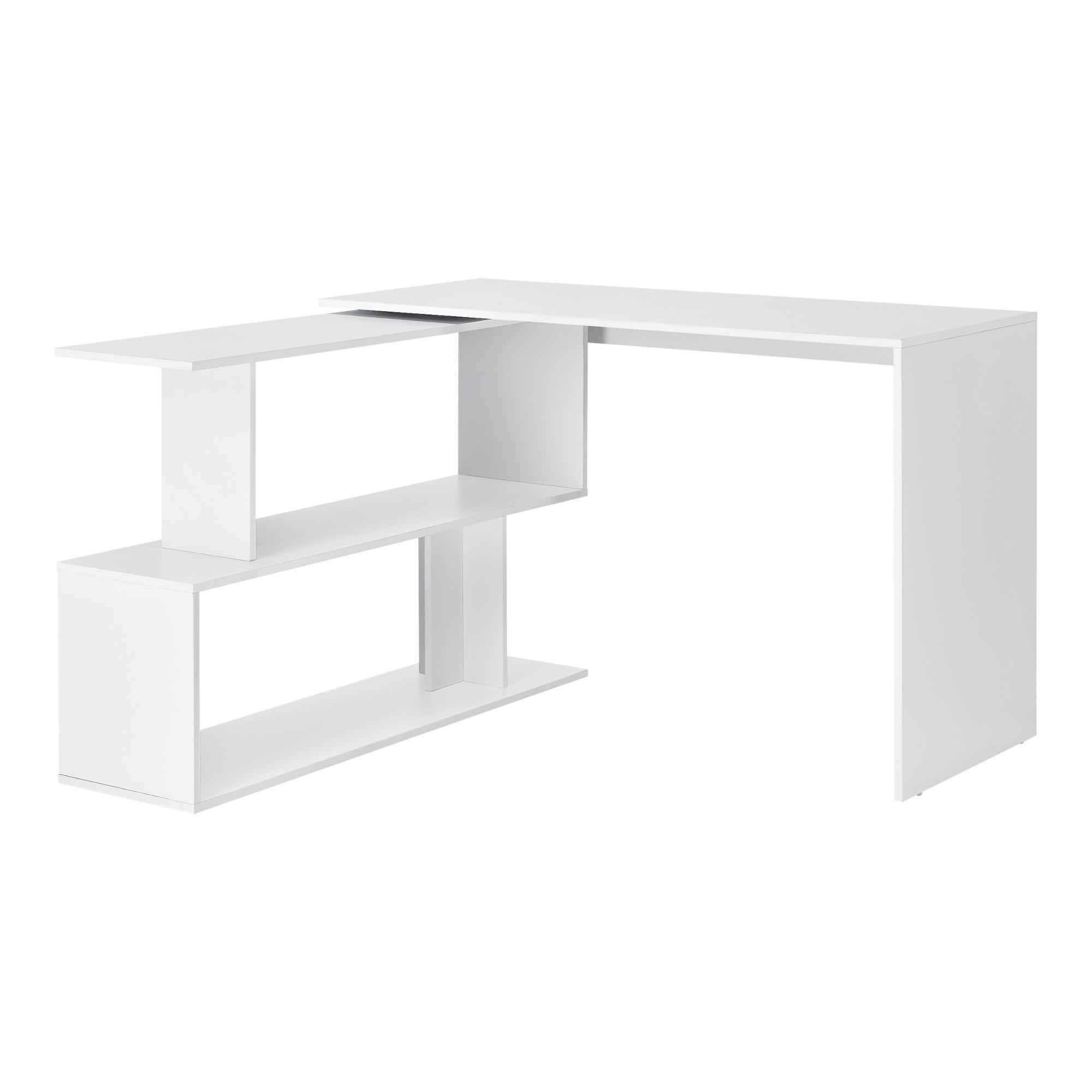 SCHREIBTISCH Arendal - Weiß, Holzwerkstoff (50/120/76.5cm) - [en.casa]