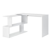 SCHREIBTISCH Arendal - Weiß, Holzwerkstoff (50/120/76.5cm) - [en.casa]
