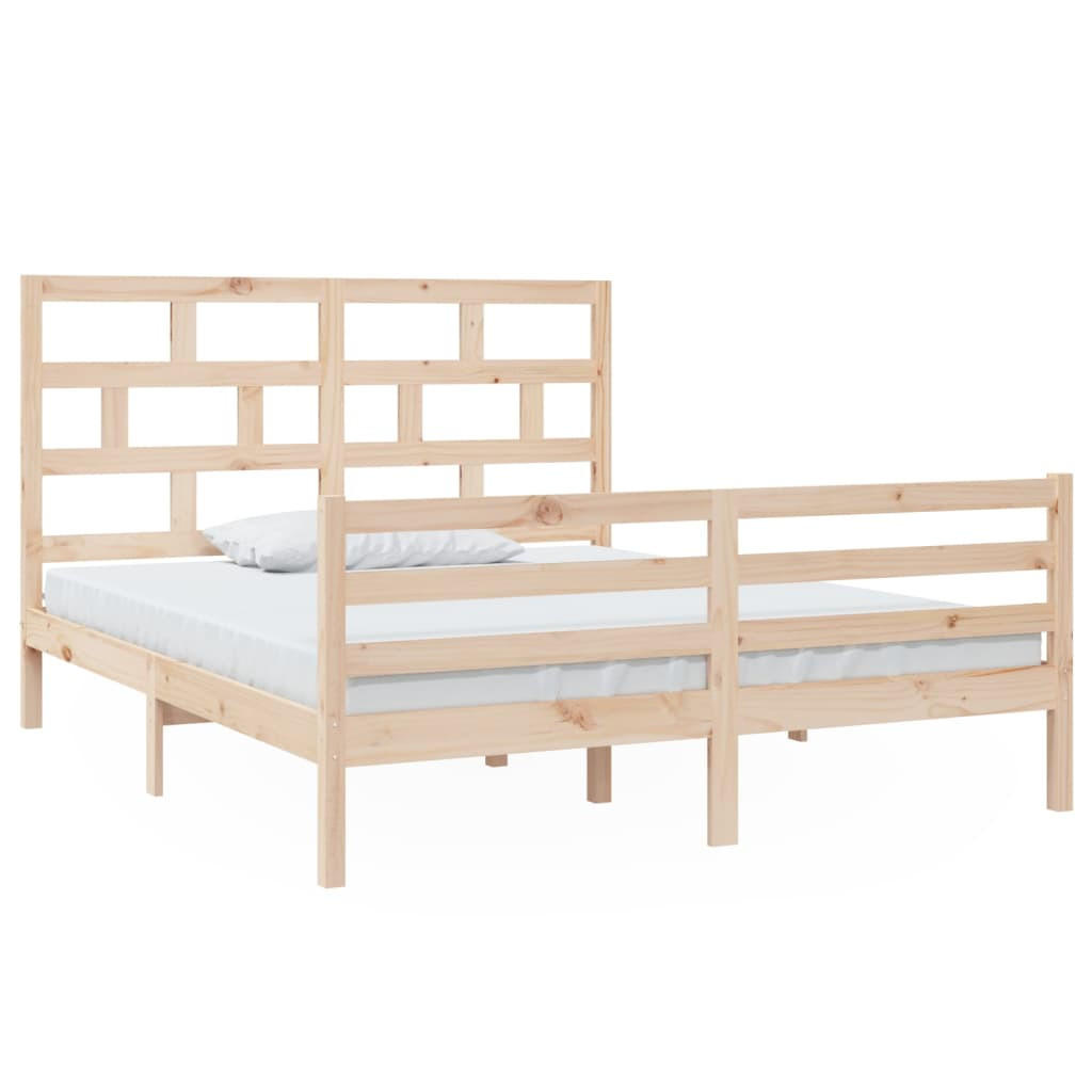 BETT Kerns 166/205.5 cm - Braun, Holz (160/200cm) - Nettlife