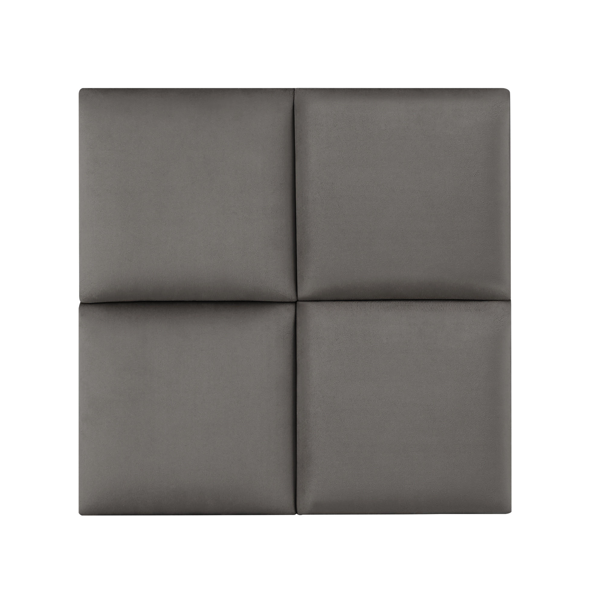 KOPFPOLSTER-SET 4 TLG. Carpino - Dunkelgrau, Textil (3/30/30cm) - [neu.haus]