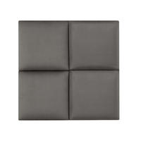 KOPFPOLSTER-SET 4 TLG. Carpino - Dunkelgrau, Textil (3/30/30cm) - [neu.haus]