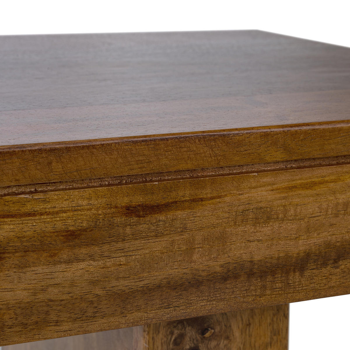 MASSIVE SITZBANK - Mango massiv - Braun, Mangoholz/Holz (145/45/40cm) - home24