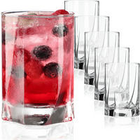 GLÄSER für Getränke und Getränke 245 ml, 6 Stk. - Transparent, Glas (0.245L) - KADAX