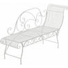 GARTENLIEGE Metall Weiß - Weiß, Metall (156/78/46cm) - CLP