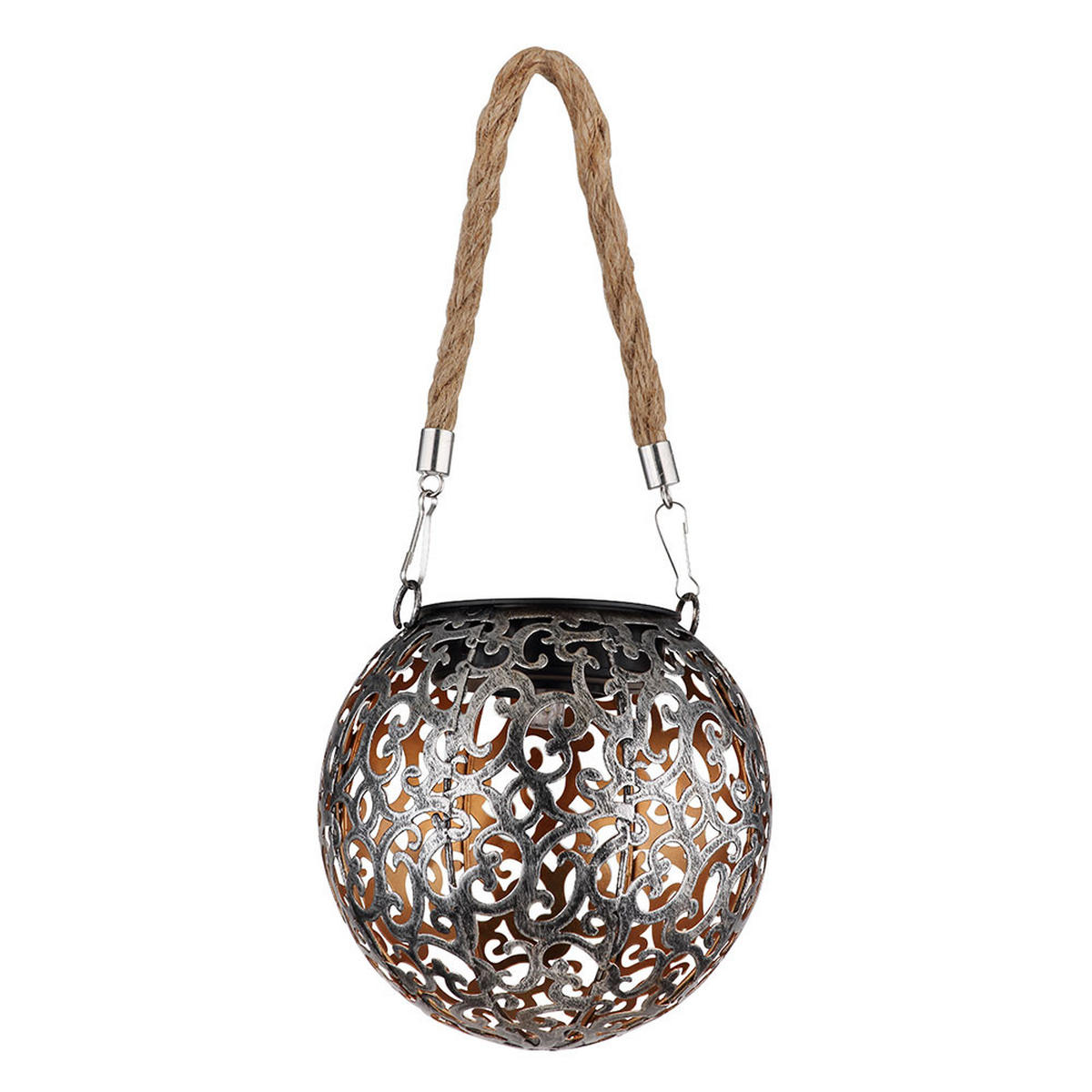 LED AUSSENLEUCHTE Metall Kupfer 2er Set - Kupferfarben, Naturmaterialien (12/12/26cm) - Globo Lighting