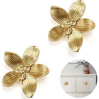 SCHRANKKNOPF Gold 2er-Set - Goldfarben, Metall (1.8/1.8/6.1cm)