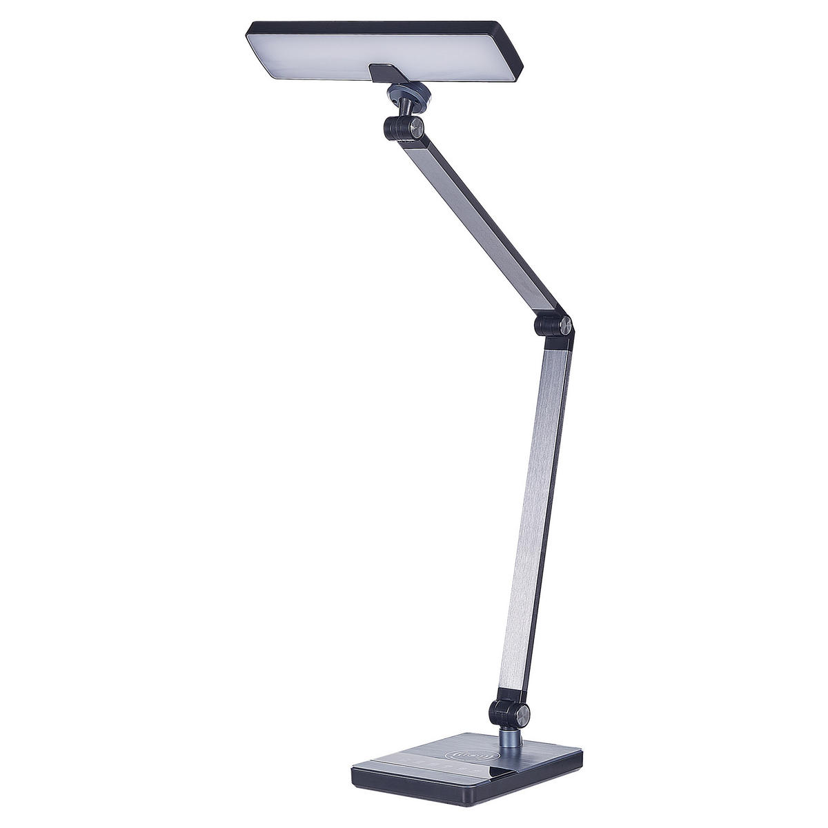 SCHREIBTISCHLAMPE Lacerta 19/28/73 cm - Schwarz, Metall (19/28/73cm) - Beliani
