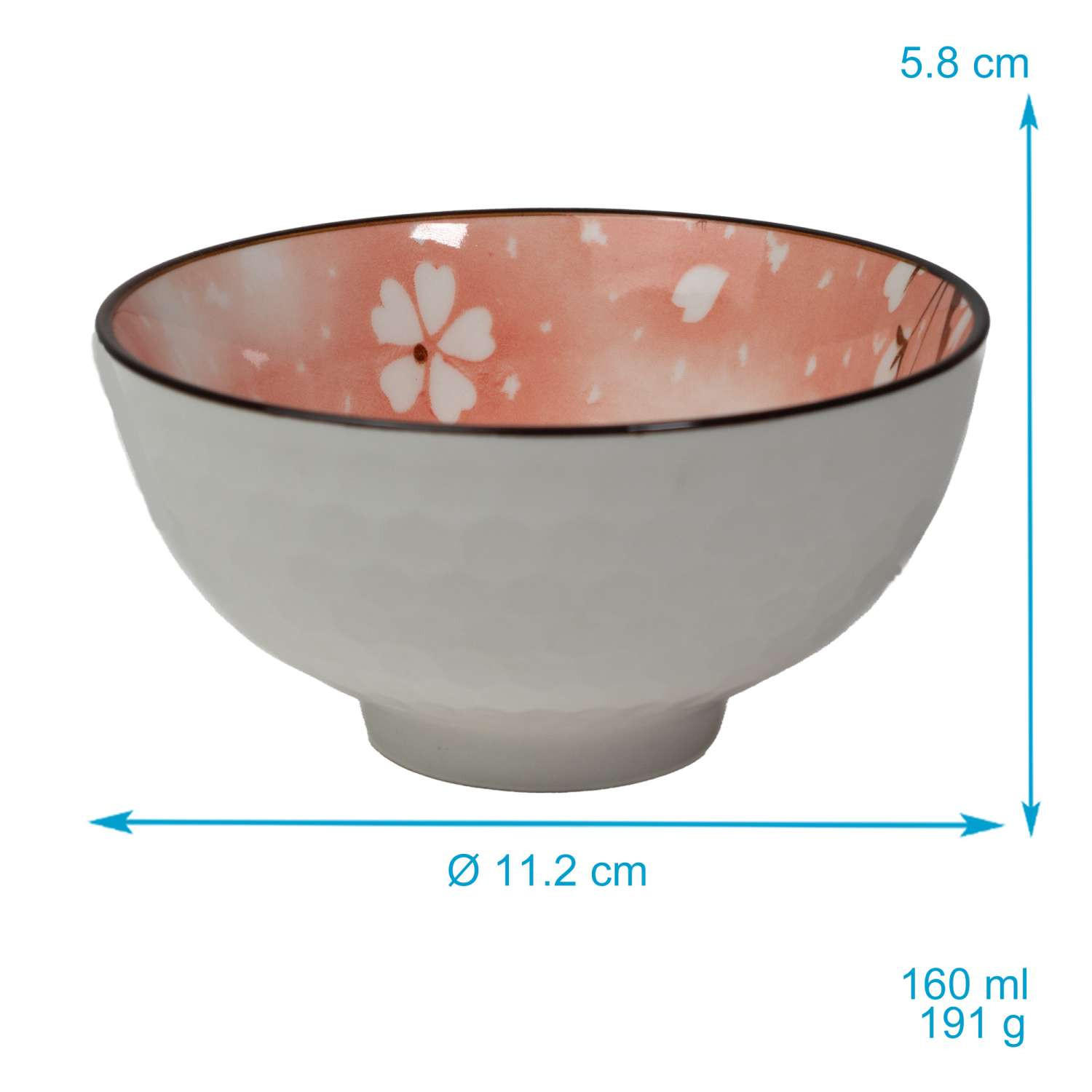 SCHALEN-SET (4-tlg.) - Multicolor, Keramik - Intirilife