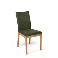 ESSZIMMERSTUHL 2er-Set Delfi 1 Wildeiche Massiv/Microfaser Khaki - Dunkelgrün, Holz (46/95/60cm) - 58aufmkessel