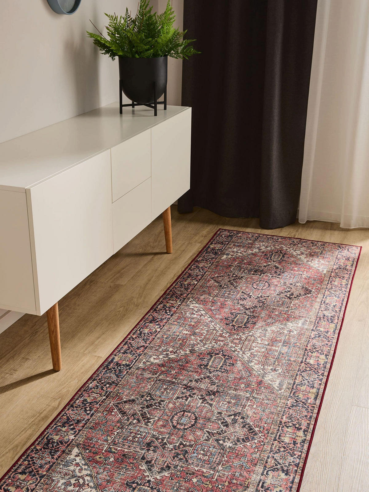 VINTAGE-LÄUFER George waschbar 80x240 cm - Beige/Multicolor, Kunststoff (80/240cm) - benuta