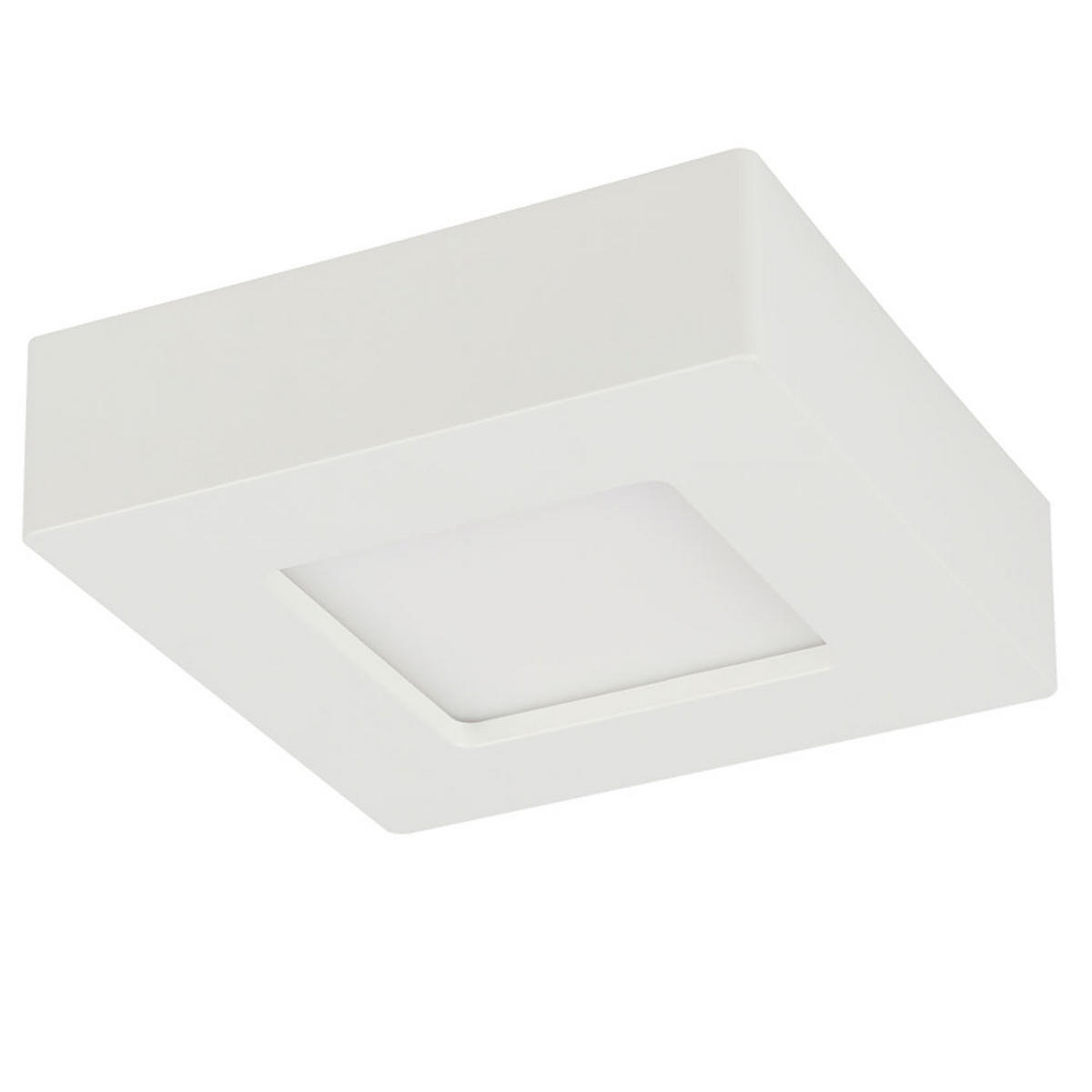 LED DECKENLEUCHTE Kunststoff Weiß - Weiß, Kunststoff (12.2/12.2/3.5cm) - Globo Lighting