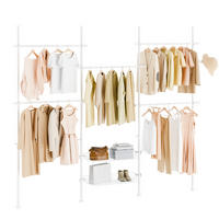 TELESKOP KLEIDERSTÄNDER Weiß - Weiß, Kunststoff (311/285/3cm) - SoBuy