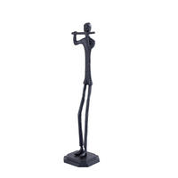 SKULPTUR Kali Schwarz 12/16/70cm - Schwarz, Metall (16/70/12cm) - PTMD Collection
