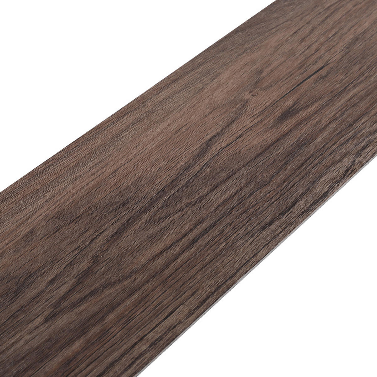 VINYLBODEN 5m²/36-TLG. selbstklebend PVC - Dunkelbraun, Kunststoff (0.2/91.5/15.2cm) - Livingandhome