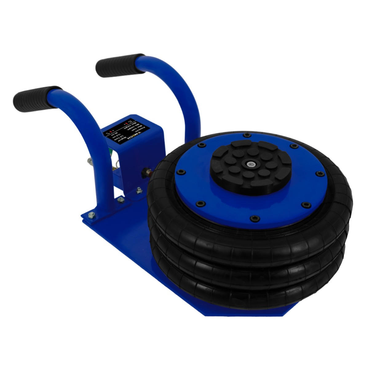 PNEUMATISCHER WAGENHEBER 3,5T mit Tragegriffe - Blau, Metall (51/26/16.5cm) - Monstershop