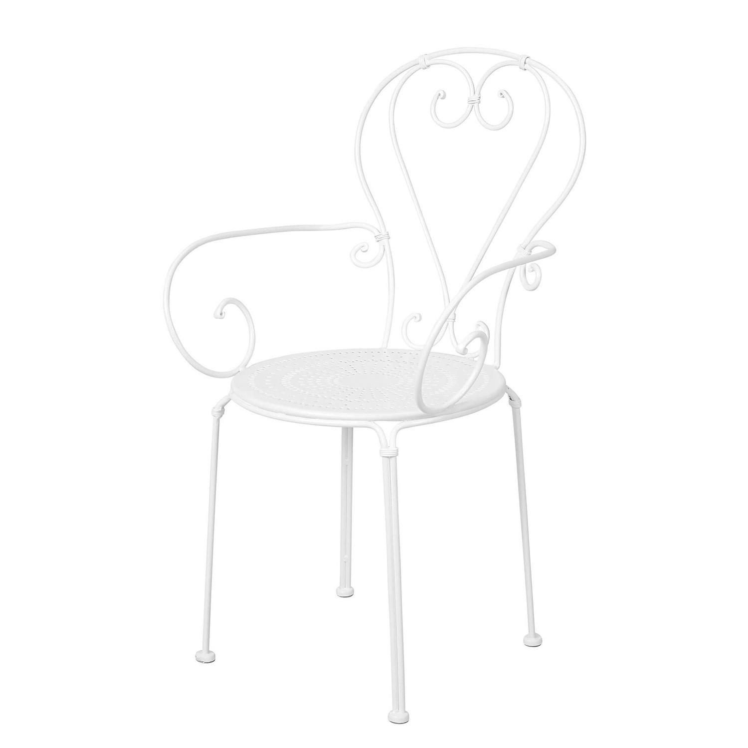 GARTENSTUHL Century - Weiß, Metall (53/91/49cm) - BUTLERS