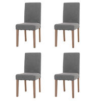 ESSZIMMERSTUHL Grau 4er-Set - Grau, Textil (42/90/50cm) - MCW