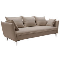 SOFA mit Bettkasten Flavio, 237 cm, Schlaffunktion, Beige - Beige, Holz (237/90/105cm) - Emporius