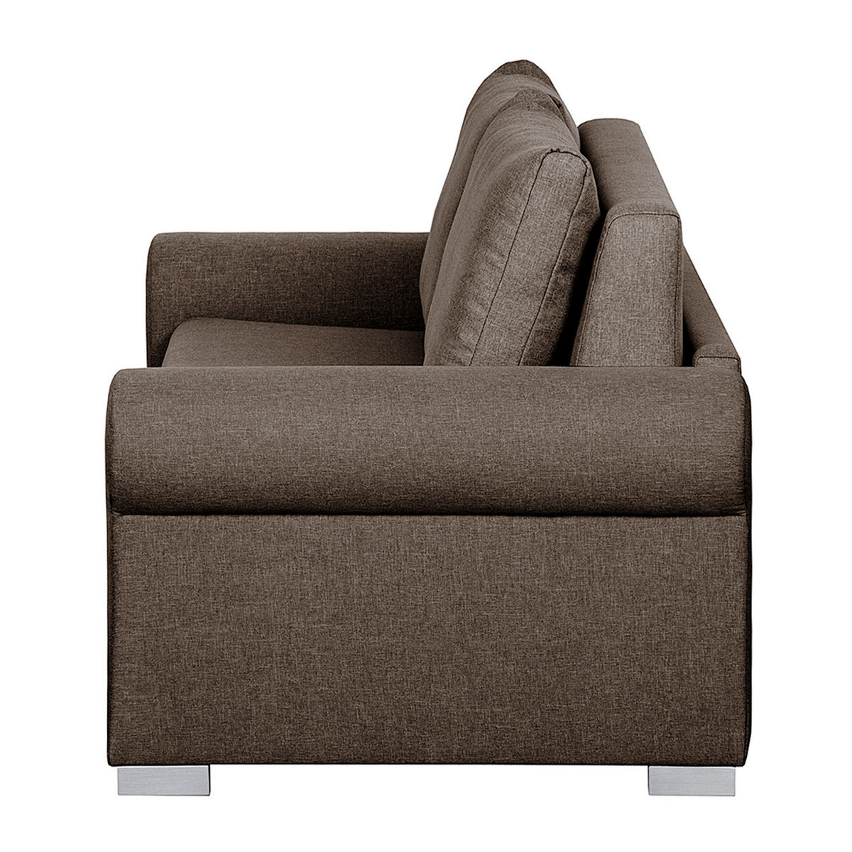 SCHLAFSOFA - Braun, Textil (204/90/90cm) - home24