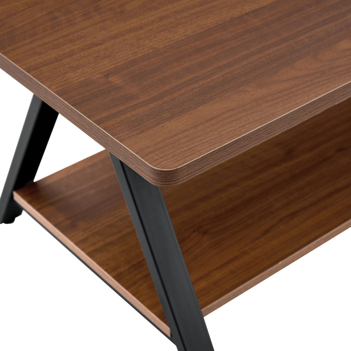 COUCHTISCH Walnussfarben 110/57/44,5 cm - Walnussfarben, Holzwerkstoff (57/110/44.5cm) - PANGIVO