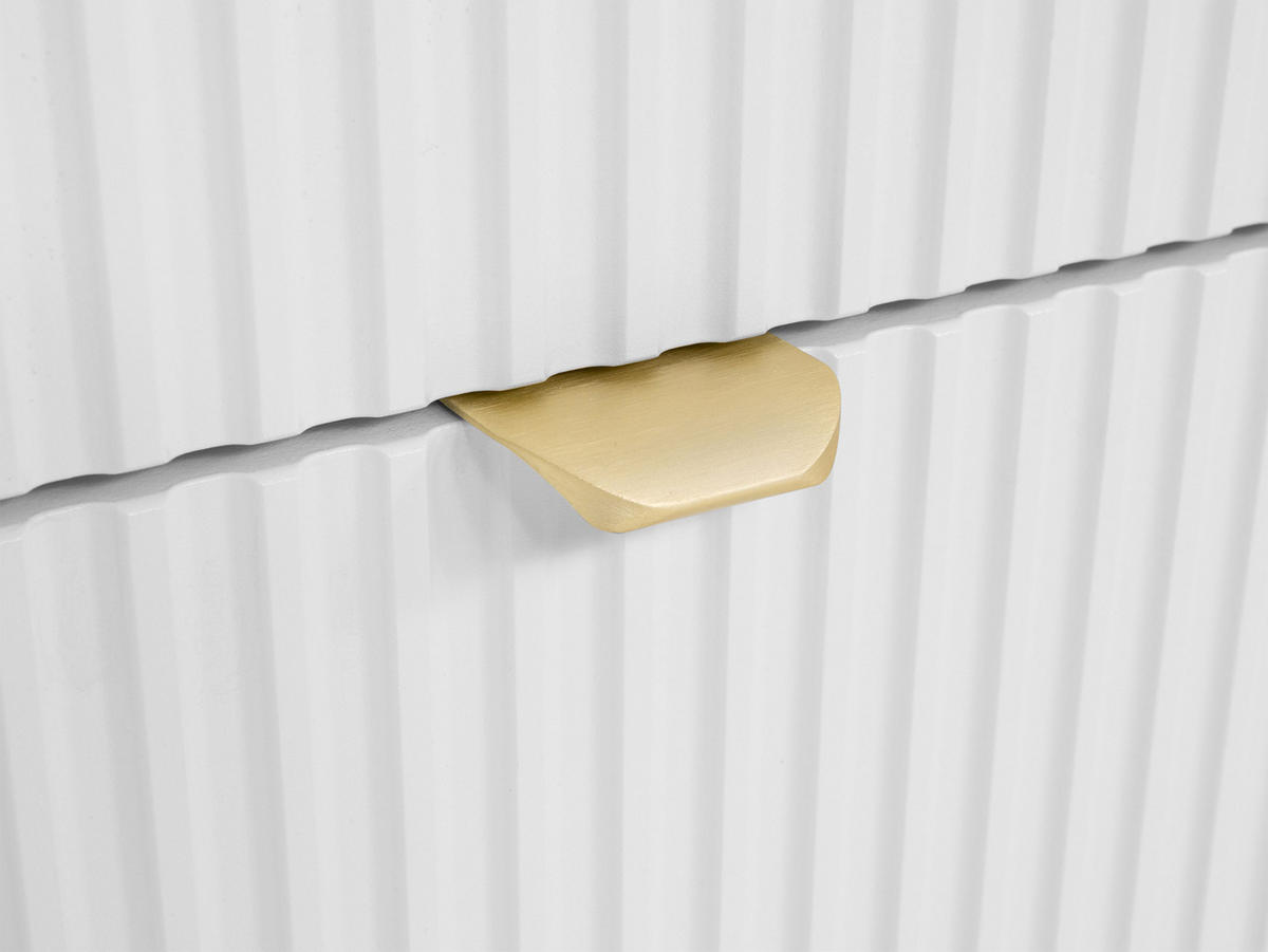 SCHREIBTISCH Tireno - Goldfarben/Weiß, Holzwerkstoff/Metall (120/55/76cm) - MIRJAN24