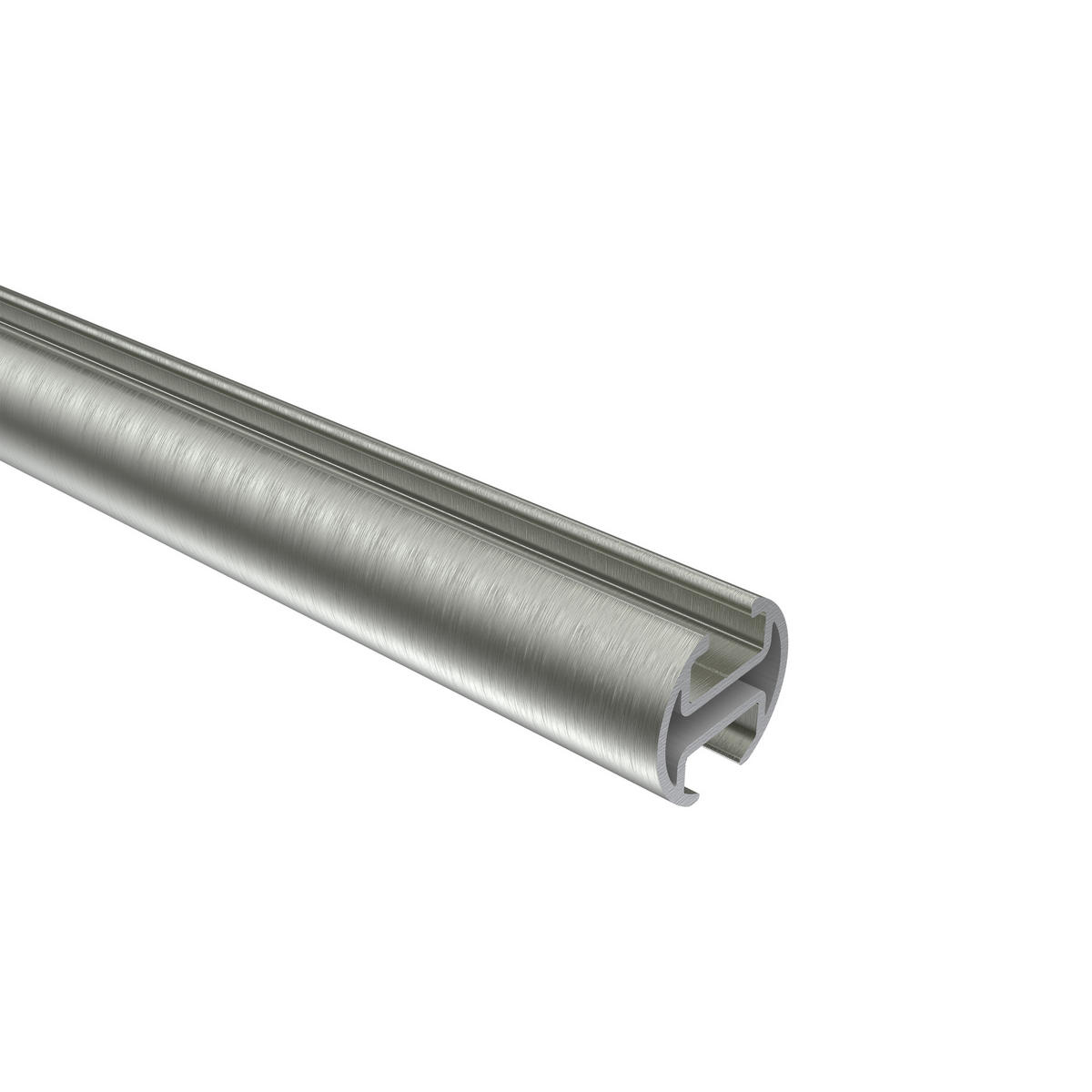 INNENLAUFPROFIL 100 cm, 20 mm Ø Edelstahl-Optik - Edelstahlfarben, Metall (100cm) - INTERDECO