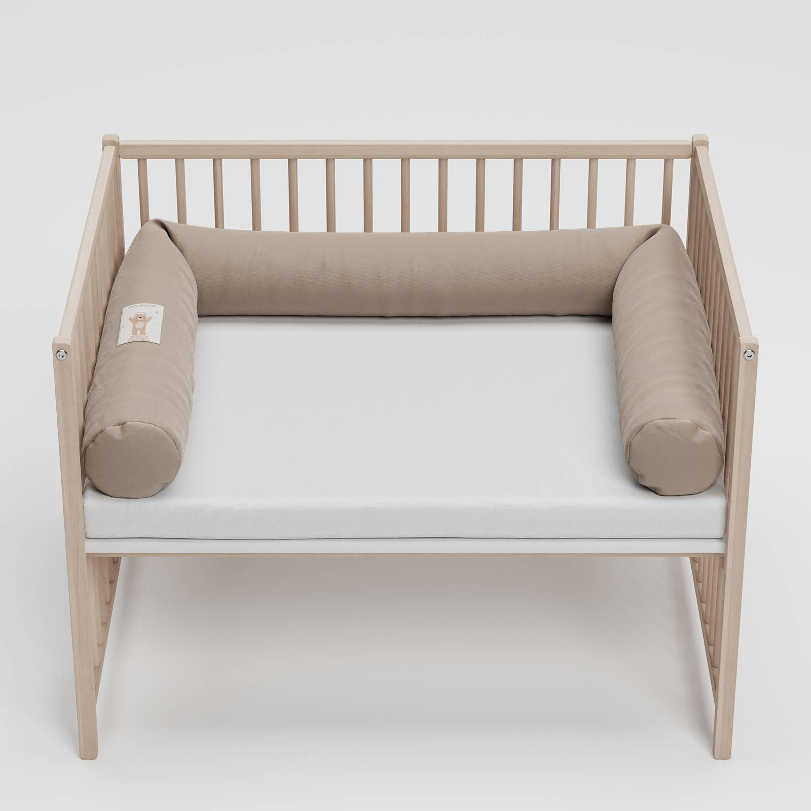 NESTCHENSCHLANGE Cozy "Space Adventure Simply Taupe" 190 cm Bettschlange - Taupe/Hellbraun, Textil (15/190cm) - Sämann – make a difference.