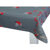 TISCHDECKE Beeren Vögel Baumwolle stone 130/220 cm - Grau, Textil (130/220cm) - beties Heimtextil