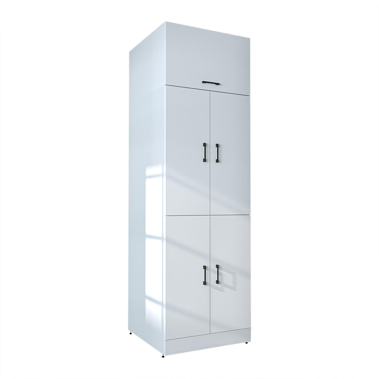 WASCHMASCHINENSCHRANK DORA-II 70cm Breit, 230cm Hoch - Weiß, Holzwerkstoff (70/230/74cm)