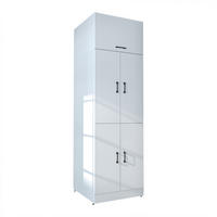 WASCHMASCHINENSCHRANK DORA-II 70cm Breit, 230cm Hoch - Weiß, Holzwerkstoff (70/230/74cm)