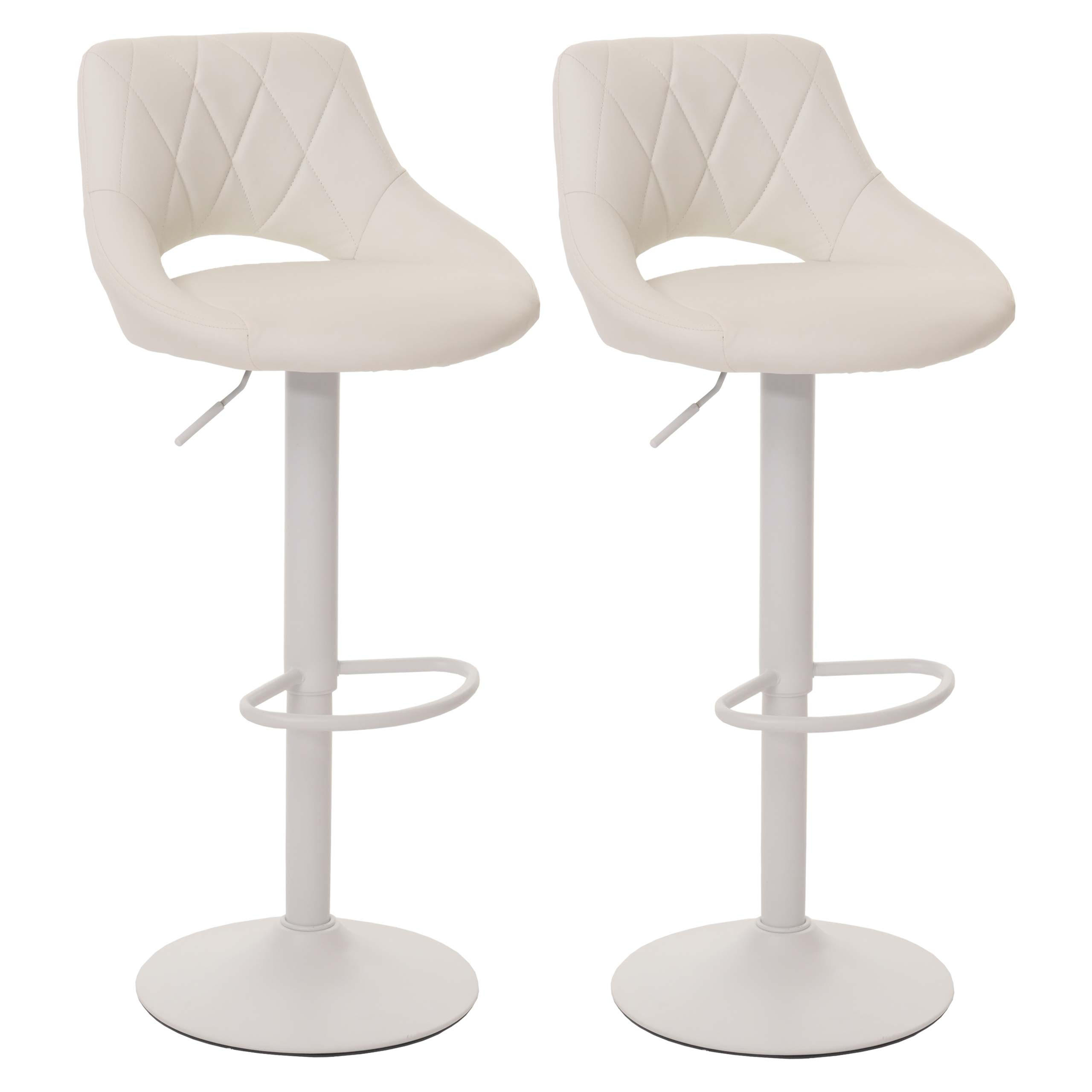 BARHOCKER Weiß 2er-Set - Weiß, Textil (47/107/44cm) - MCW