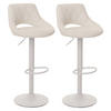 BARHOCKER Weiß 2er-Set - Weiß, Textil (47/107/44cm) - MCW