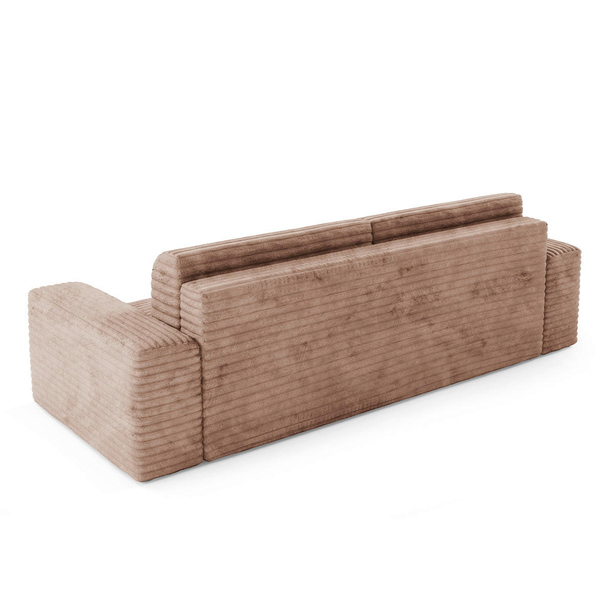 POHOVKA Fabio 3MÍSTNÁ Světle hnědá - hnědá, dřevo (260/82/102cm) - Petits-meubles