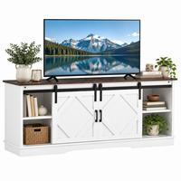 TV-ELEMENT mit Schiebetüren 150 x 40 x 60 cm Holzwerkstoff Braun/Weiß - Weiß, Holzwerkstoff (40/60/150cm) - Beauniv