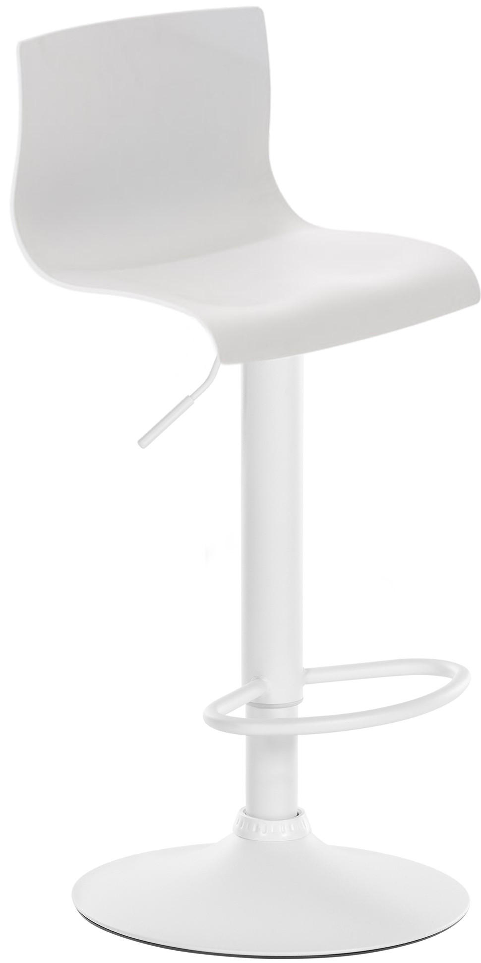 Deluke Barhocker Weiß 39x84x36 cm