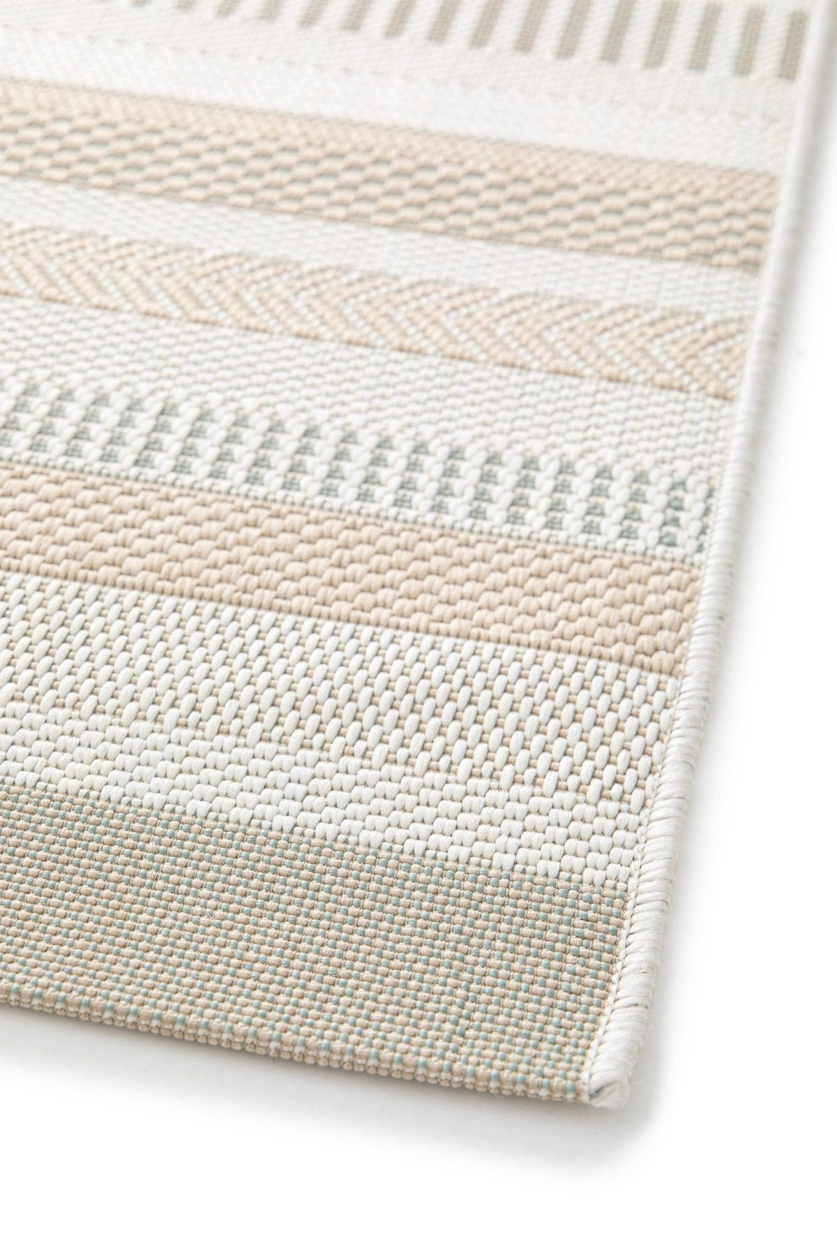 TEPPICH für Innen- und Außenbereich gestreift grün - Grün, Textil (160/230cm) - AFK Living