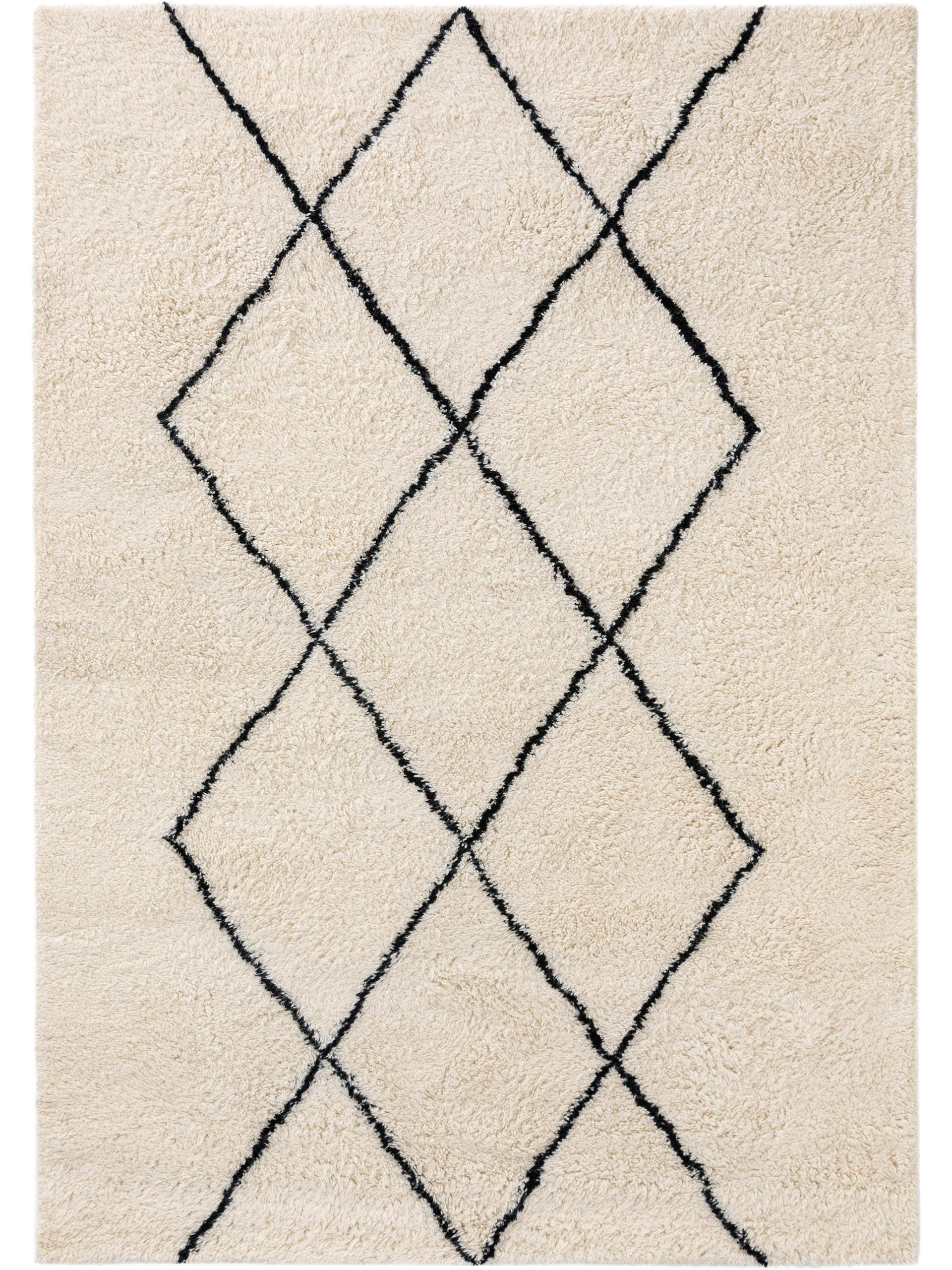 WOLLTEPPICH Berber Cream 200x300 cm - Creme, Textil (200/300cm) - benuta Pure