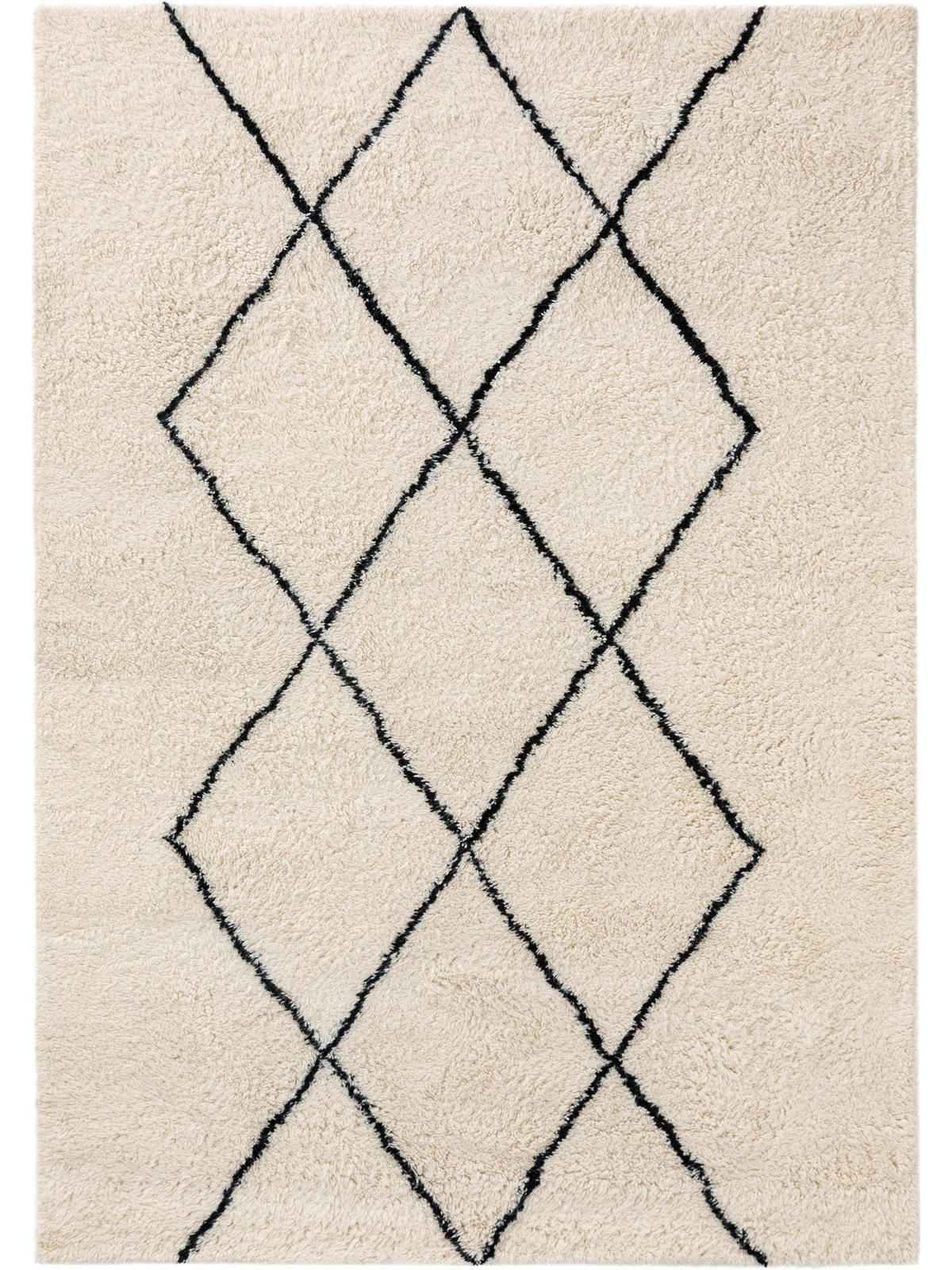 WOLLTEPPICH Berber Cream 160x230 cm - Creme, Textil (160/230cm) - benuta Pure