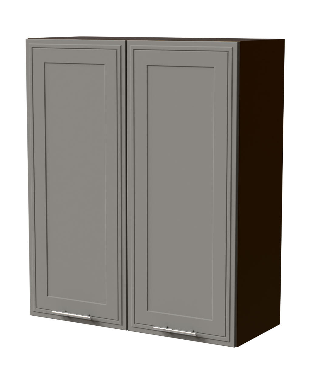 HÄNGESCHRANK Salo W4/80 Lava / Dust Grey Matt 80 / 32,5 / 96cm - Dunkelgrau/Grau, Holz/Holzwerkstoff (80/96/32.5cm) - Feldmann-Wohnen