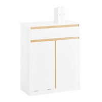 WÄSCHESCHRANK Weiß - Weiß, Holz/Holzwerkstoff (71/85/33cm) - SoBuy