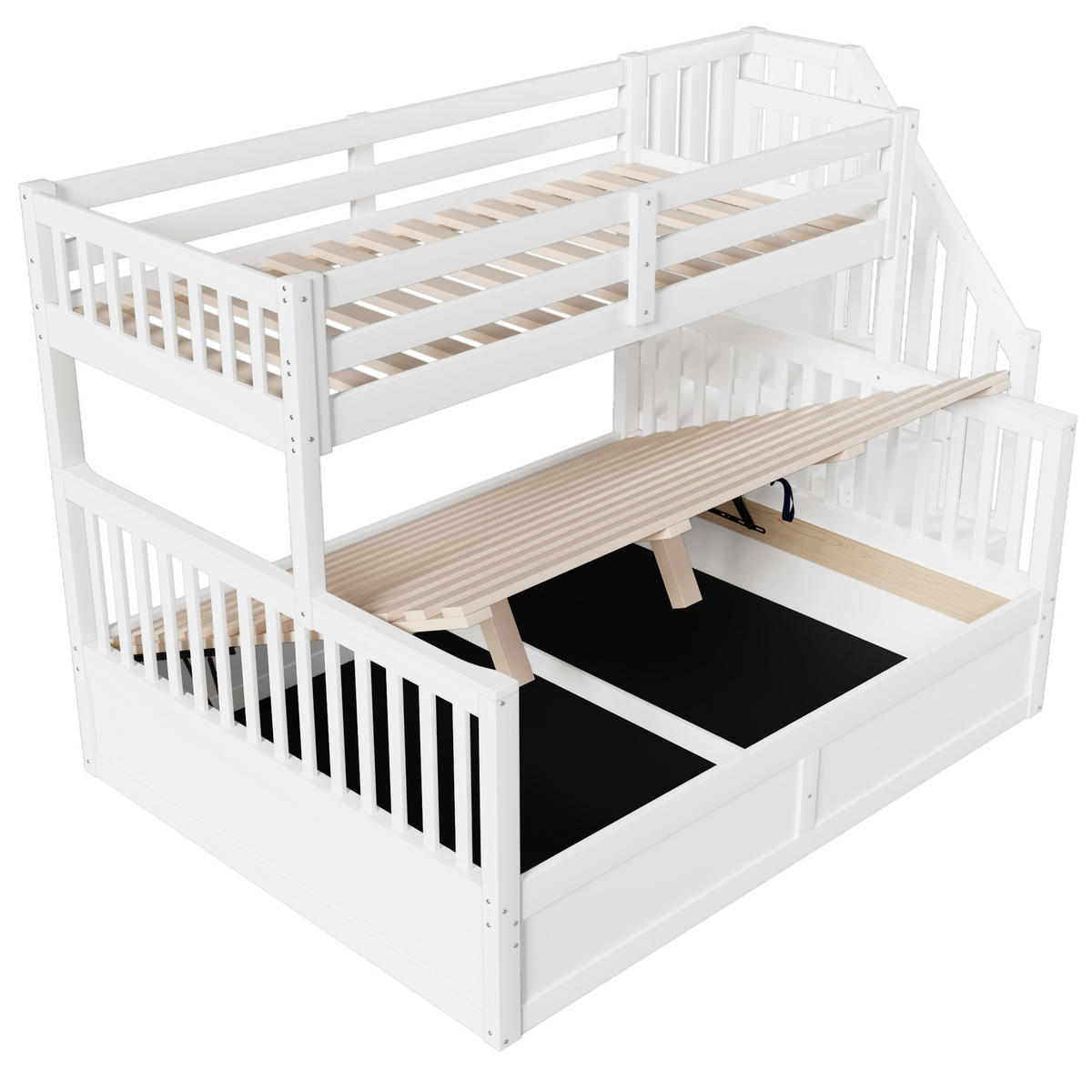 ETAGENBETT 90/200 cm & 140/200 cm Weiß - Weiß, Holz - Raumix