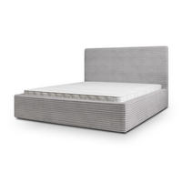 POLSTERBETT MIRETTI 160x200 cm mit Bettkästen - Hellgrau - Hellgrau, Holz (160/200cm) - MASSENO