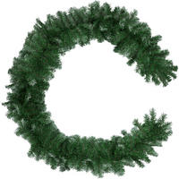 WEIHNACHTSGIRLANDE ,mit Schlaufe zum Aufhängen,grün - Grün, Kunststoff (270cm) - tectake