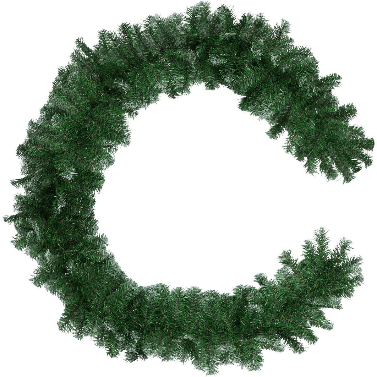 WEIHNACHTSGIRLANDE ,mit Schlaufe zum Aufhängen,grün - Grün, Kunststoff (270cm) - tectake