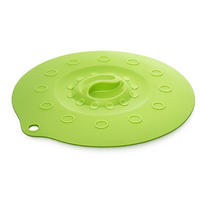 SILIKONDECKEL 29cm „FUNNY KITCHEN“ grün - Grün, Kunststoff (29/29/0.5cm) - Magu Cera