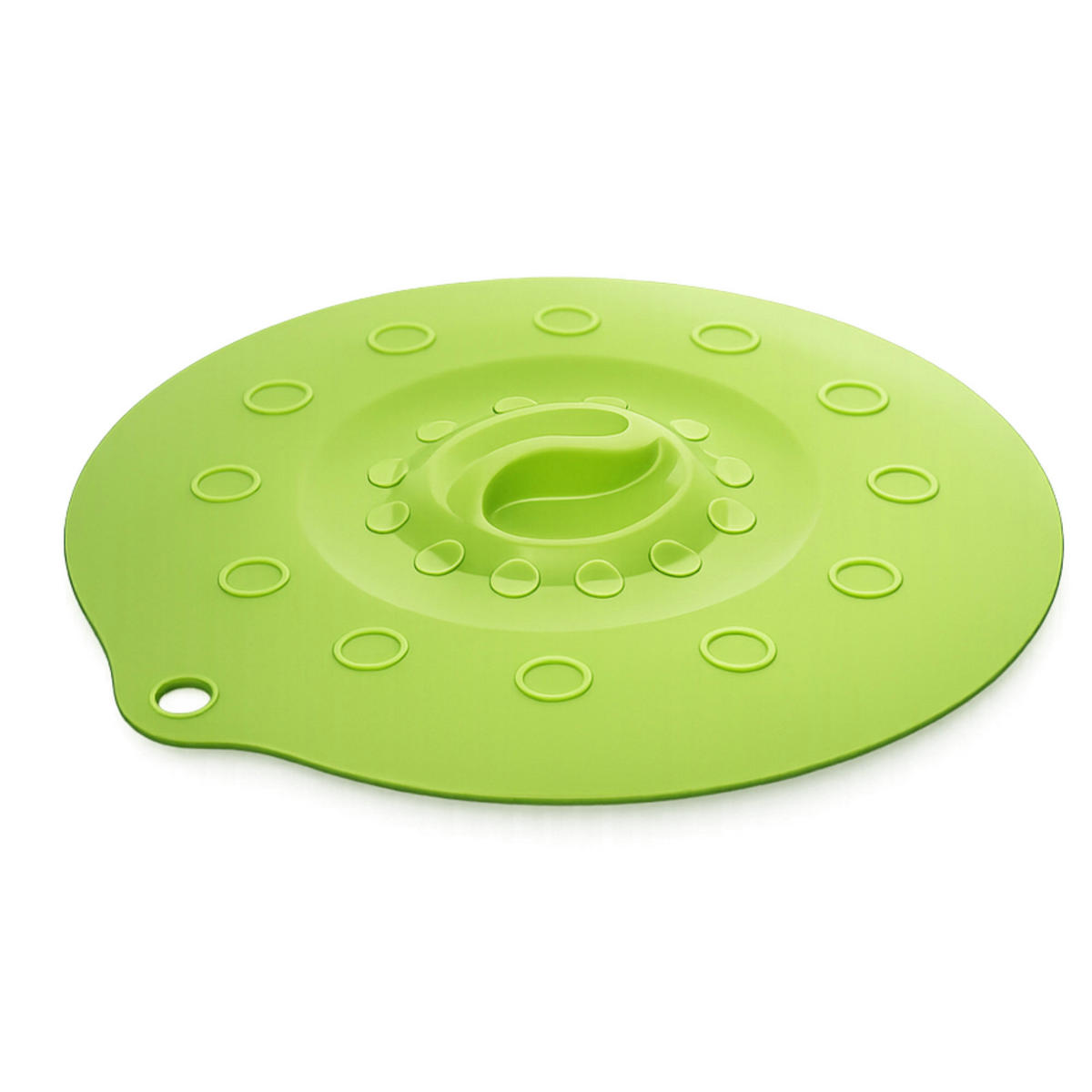 SILIKONDECKEL 29cm „FUNNY KITCHEN“ grün - Grün, Kunststoff (29/29/0.5cm) - Magu Cera