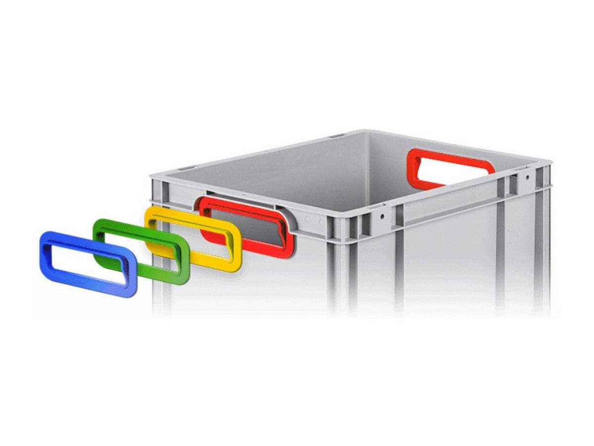 EUROBOX 8x Nextgen Color 12x40x60cm 23 Liter Griffe Grün Geschlossen - Grün, Kunststoff (40/12/60cm) - PROREGAL