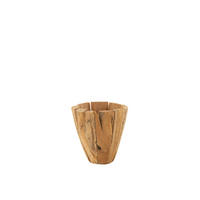 BLUMENTOPF JACK - Holz - Natürliche - M - Ø 35 cm - Naturfarben, Holz (35/40cm) - J-Line