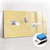 MAGNETTAFEL 120x60 Creme schwarzer Marker - Creme, Glas (120/0.4/60cm) - TULUP