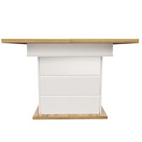 AUSZIEHTISCH Weiß Natur 110-140/80/75 cm - Naturfarben, Holz (80/110/75cm) - PANGIVO